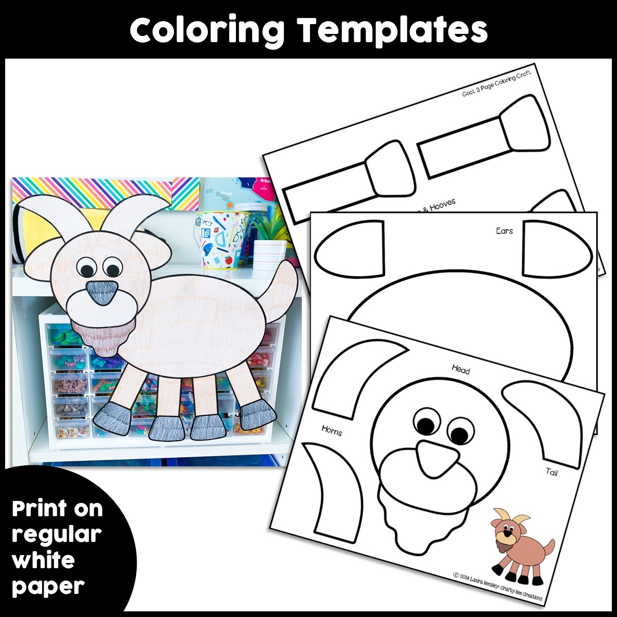 Goat Craft Farm Animal Activities Farm Craft Goat Activity Made By Teachers
