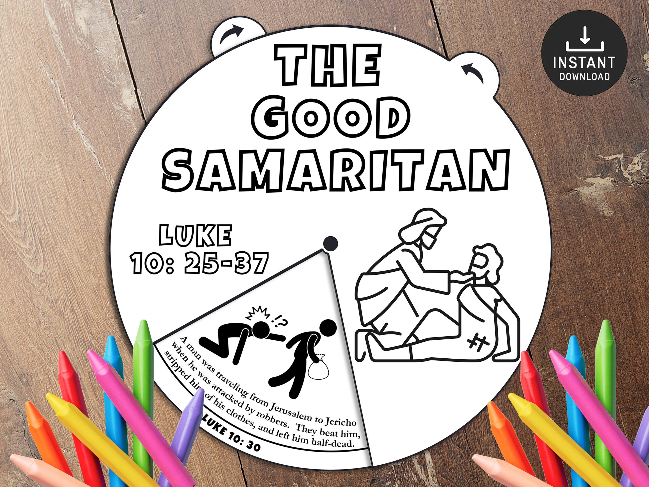 printable good samaritan craft template