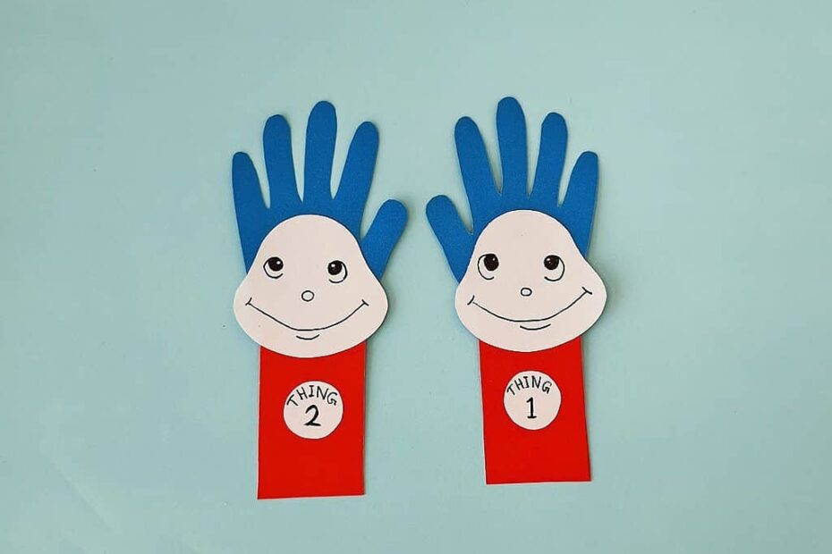 Handprint Dr Seuss Craft Thing 1 U0026 Thing 2 Big Family Blessings