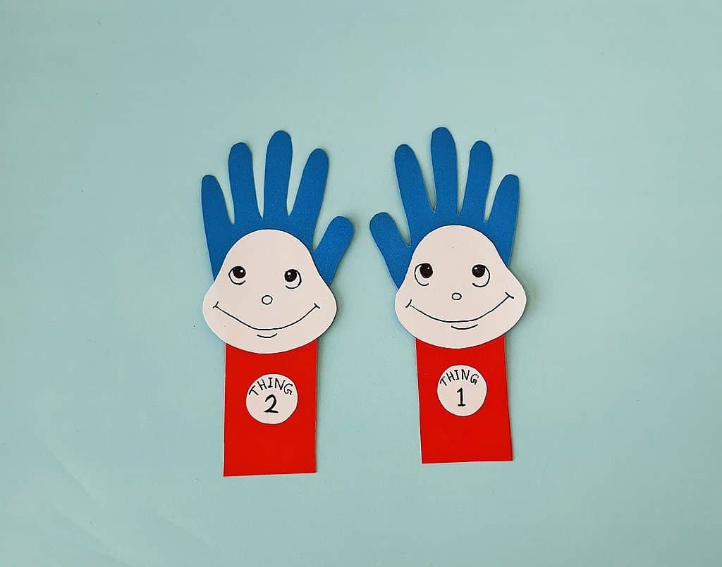 Handprint Dr Seuss Craft Thing 1 U0026 Thing 2 Big Family Blessings