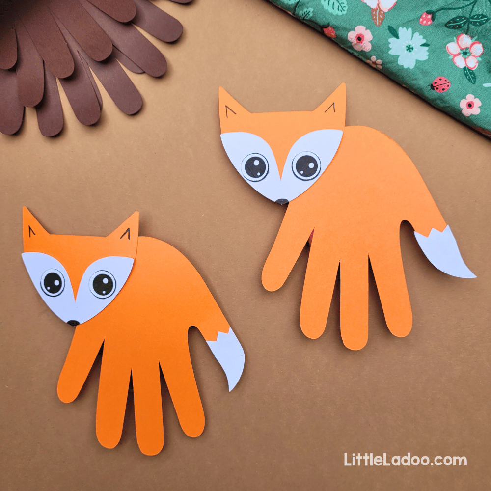 printable fox craft template