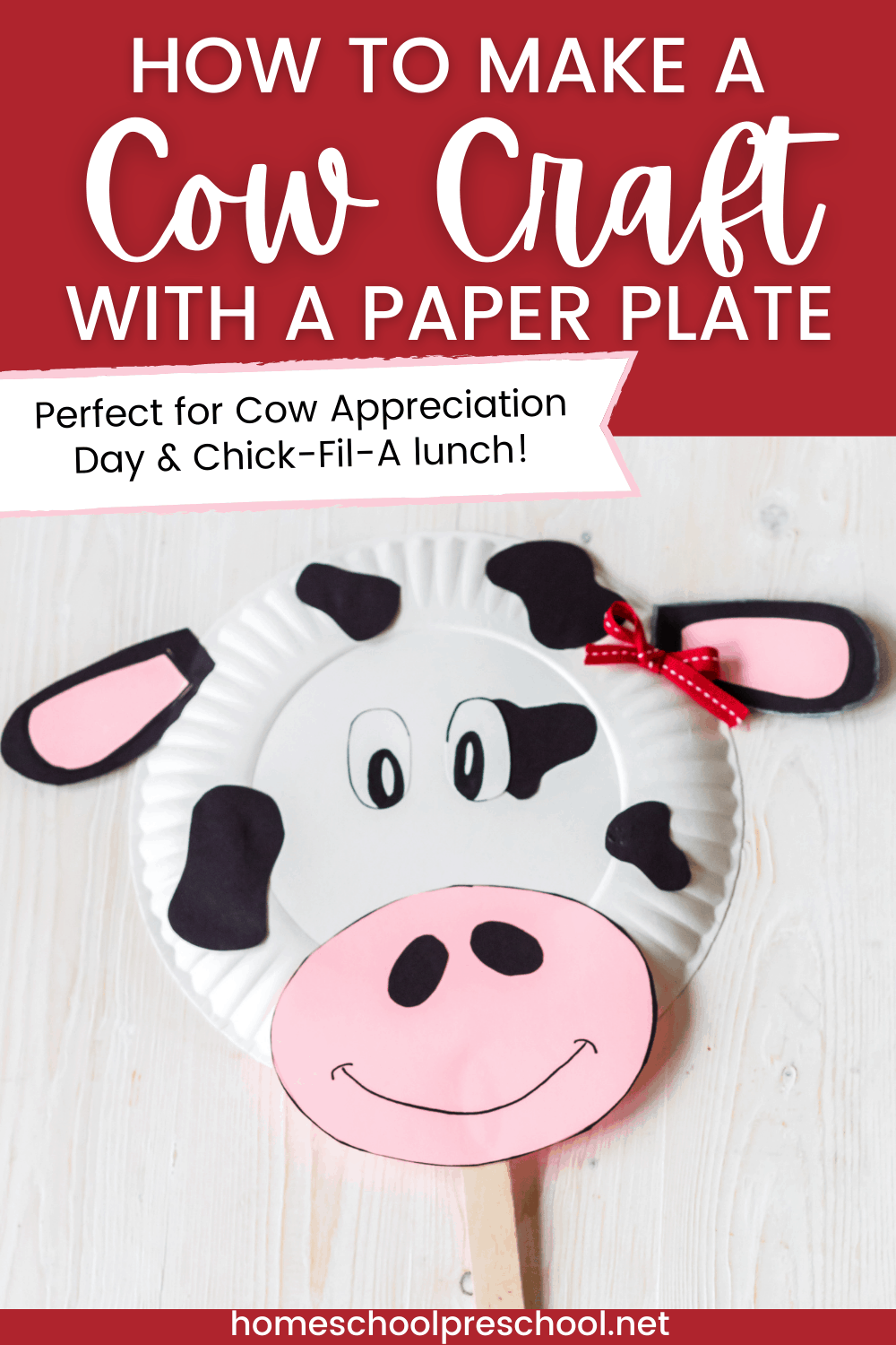 How To Make A Simple Paper Plate Cow Craft For Kids