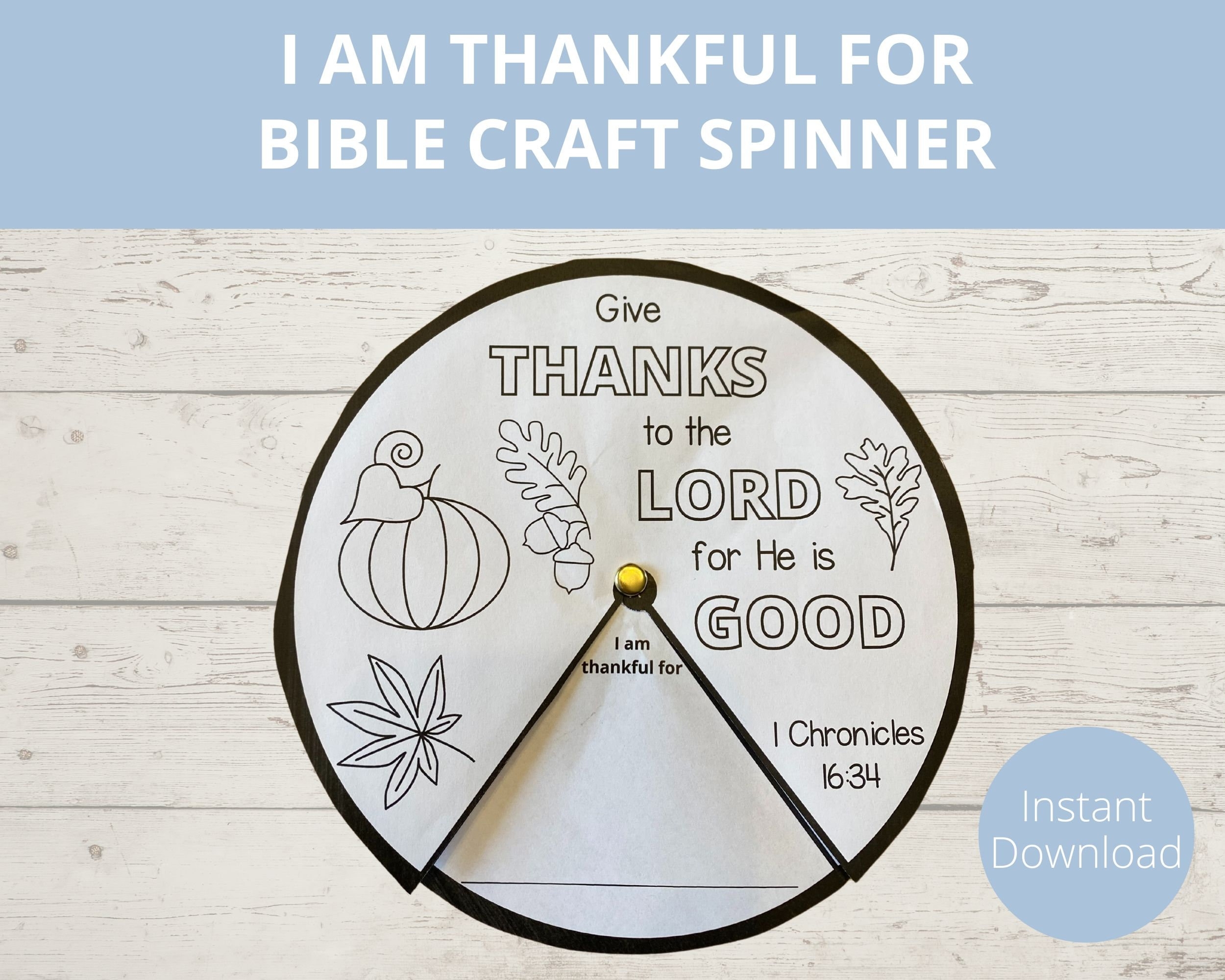 thankfulness to god printable craft template
