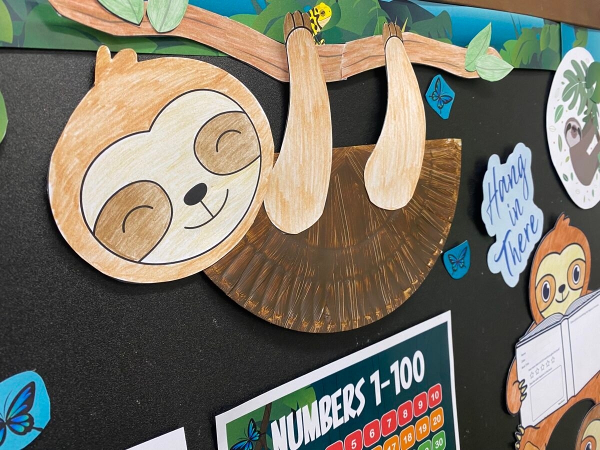 International Sloth Day Paper Plate Craft Teach Starter