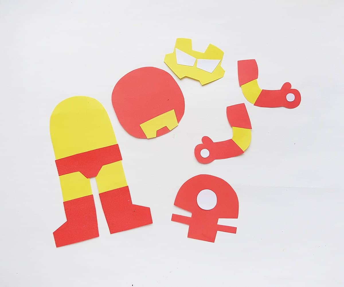 iron man helmet printable template paper craft