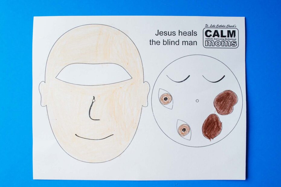 Jesus Heals A Blind Man Craft