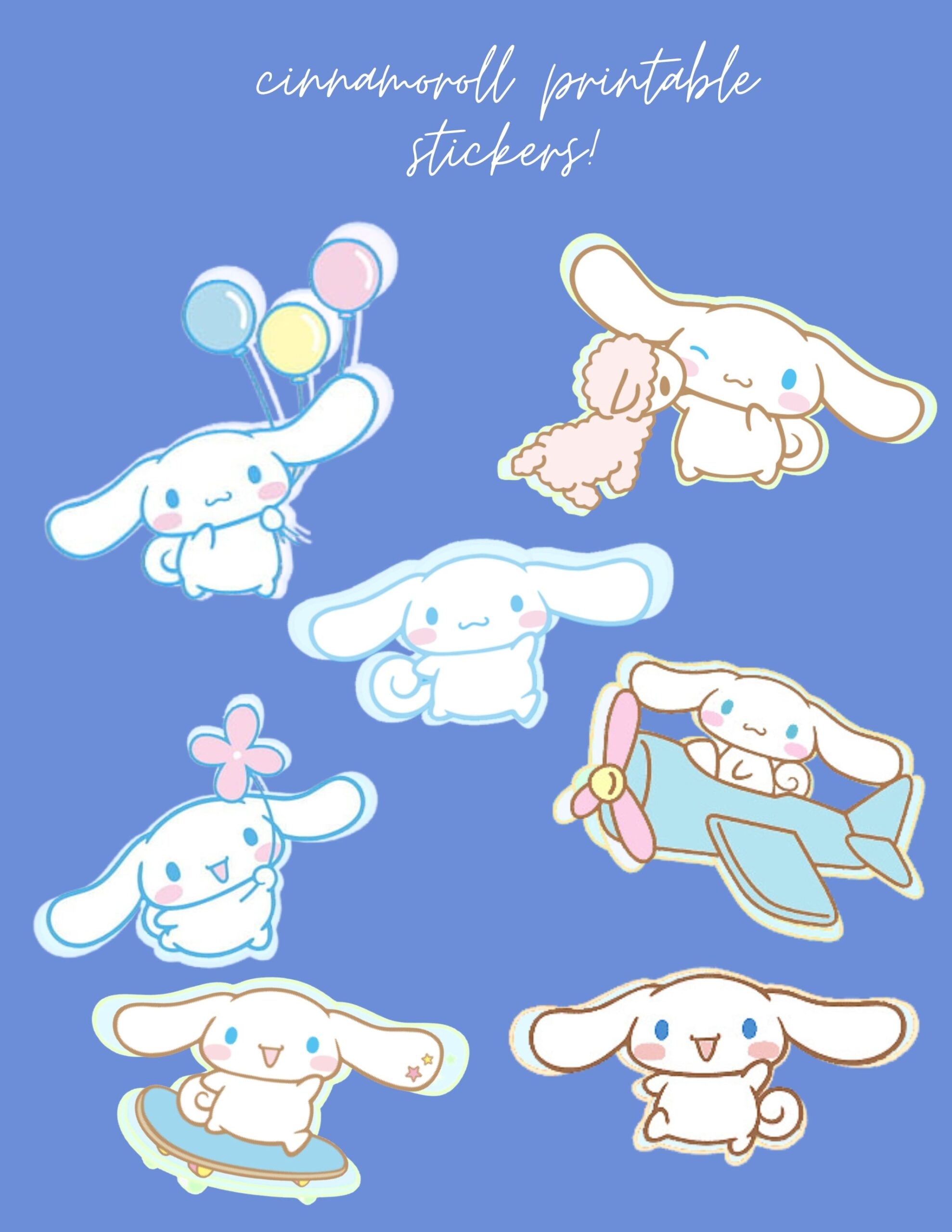 Kawaii Cinnamoroll From Hello Kitty Printable Stickers For Notebook By Casicasreneefe Raket PH