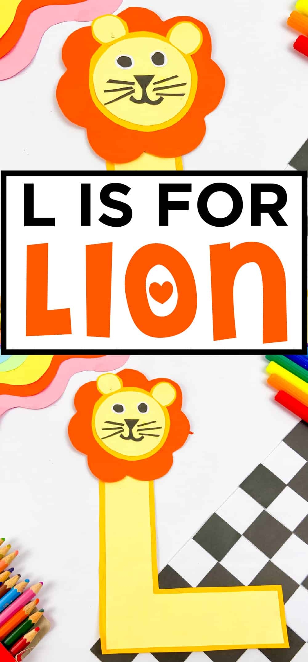 printable l is for lion craft template