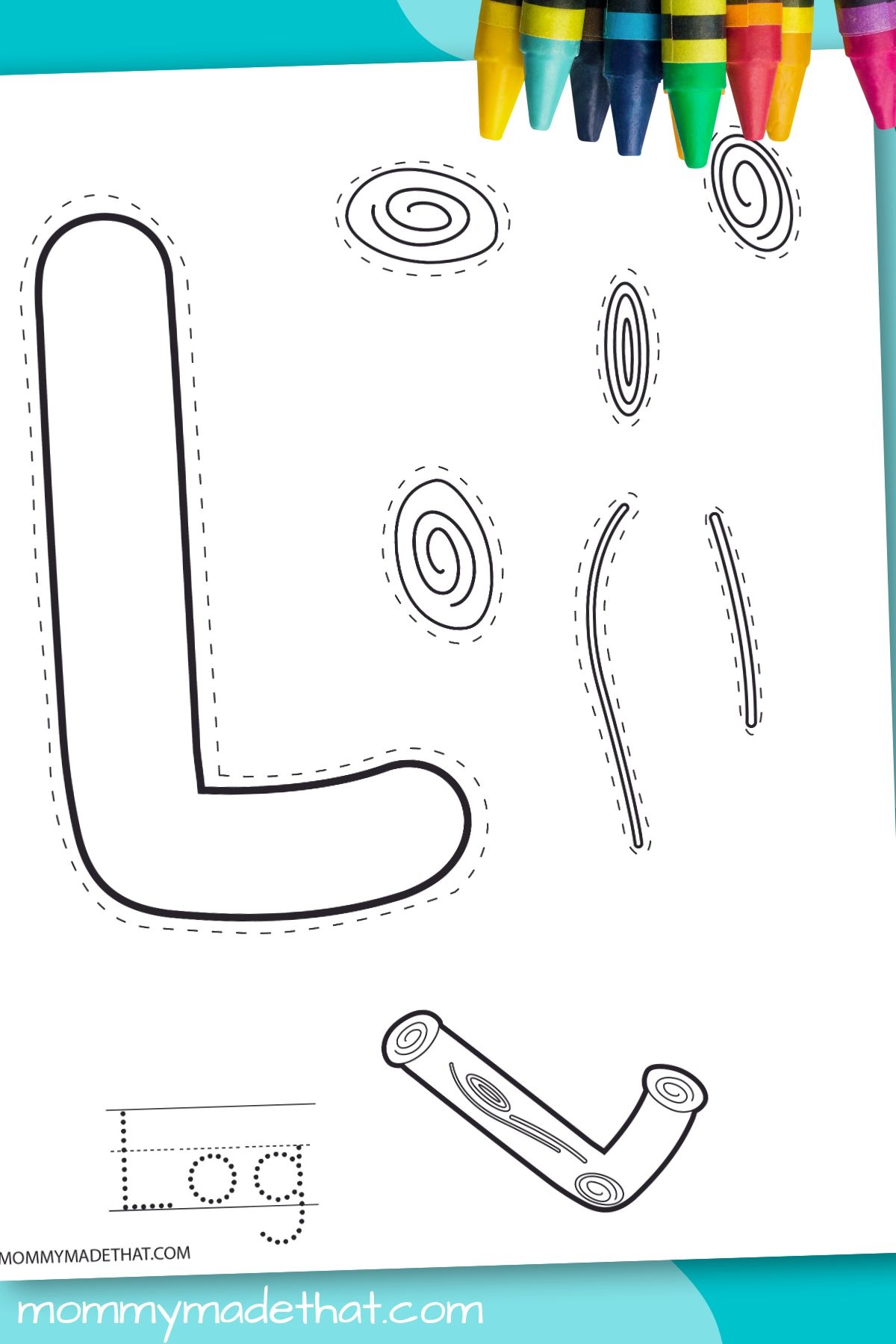 printable letter l craft template