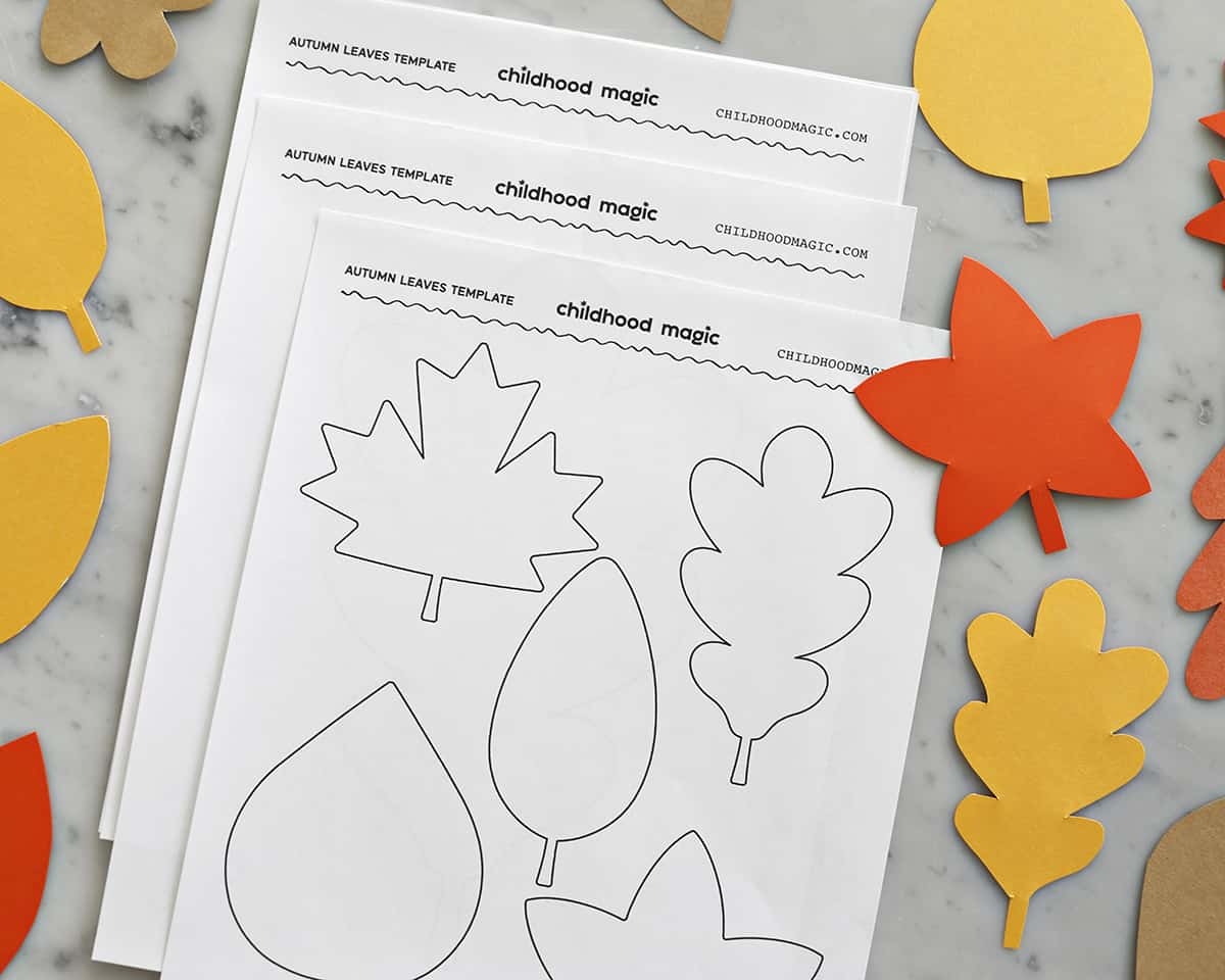 leaf template printables craft jr