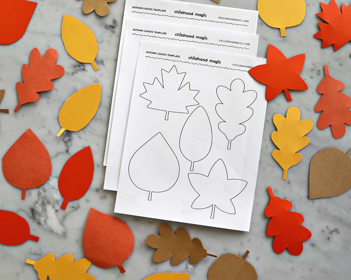free printable leaf templates art kids crafts