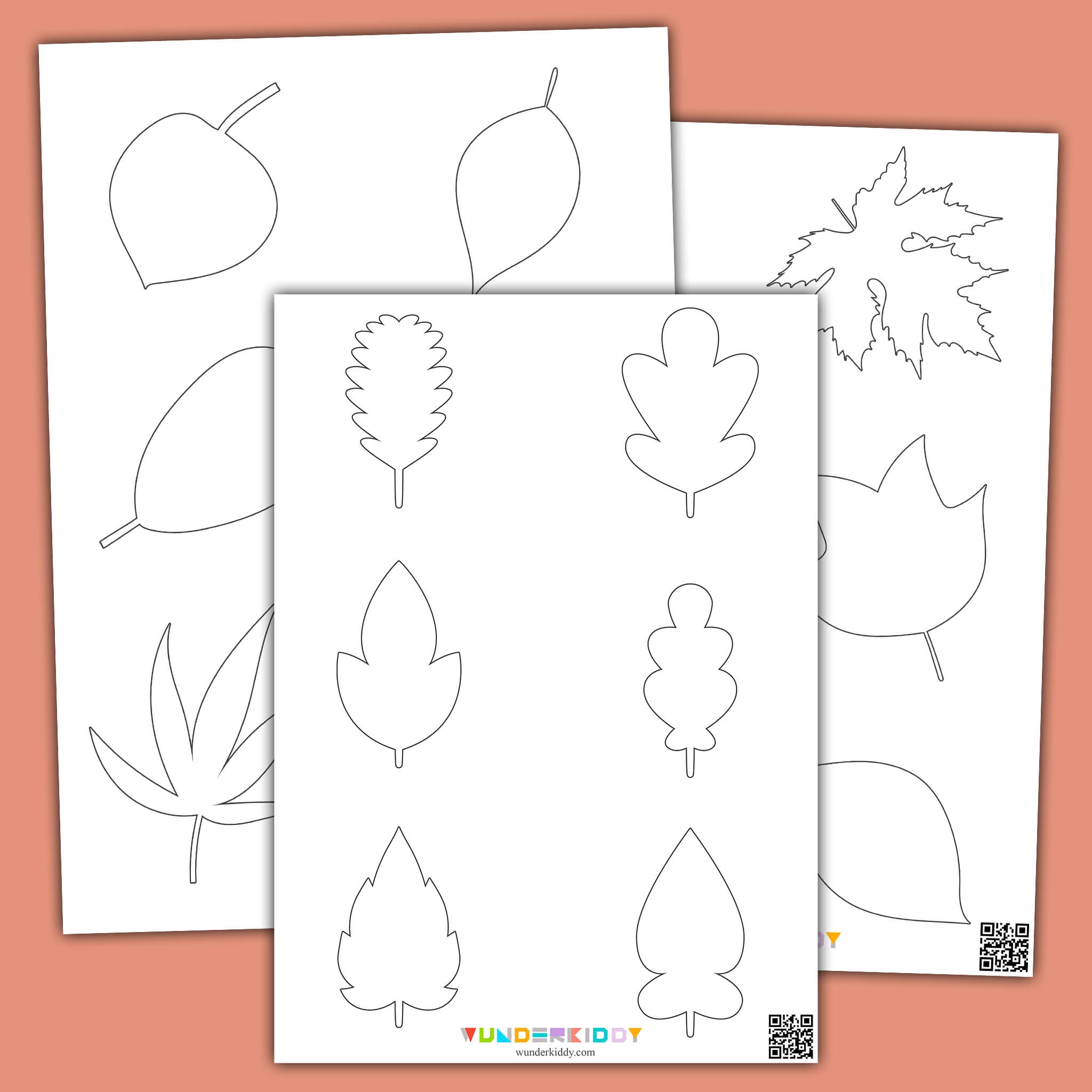 Leaf Template Printable Outlines For Kids Papercrafts