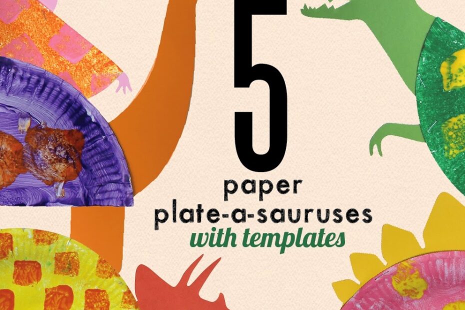 Learn With Play At Home Paper Plate Dinosaur Craft For Kids With Free Templates