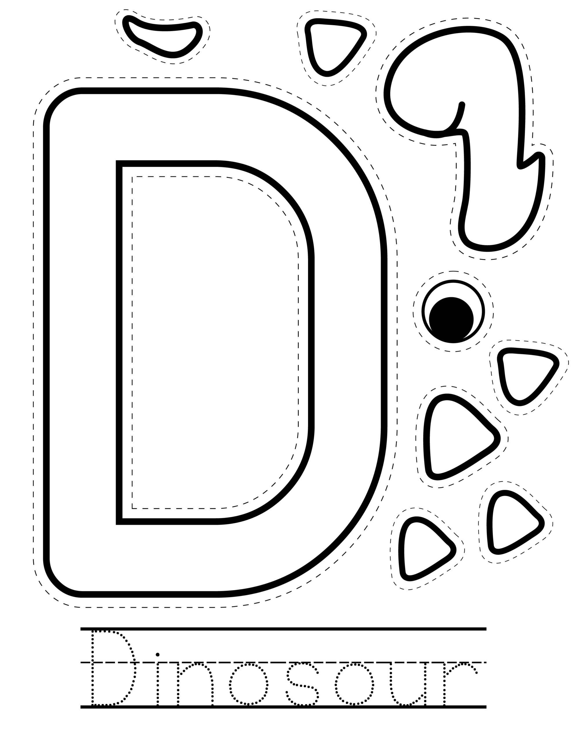 Letter D Craft Dinosaur Activity Homeschooling Preschool