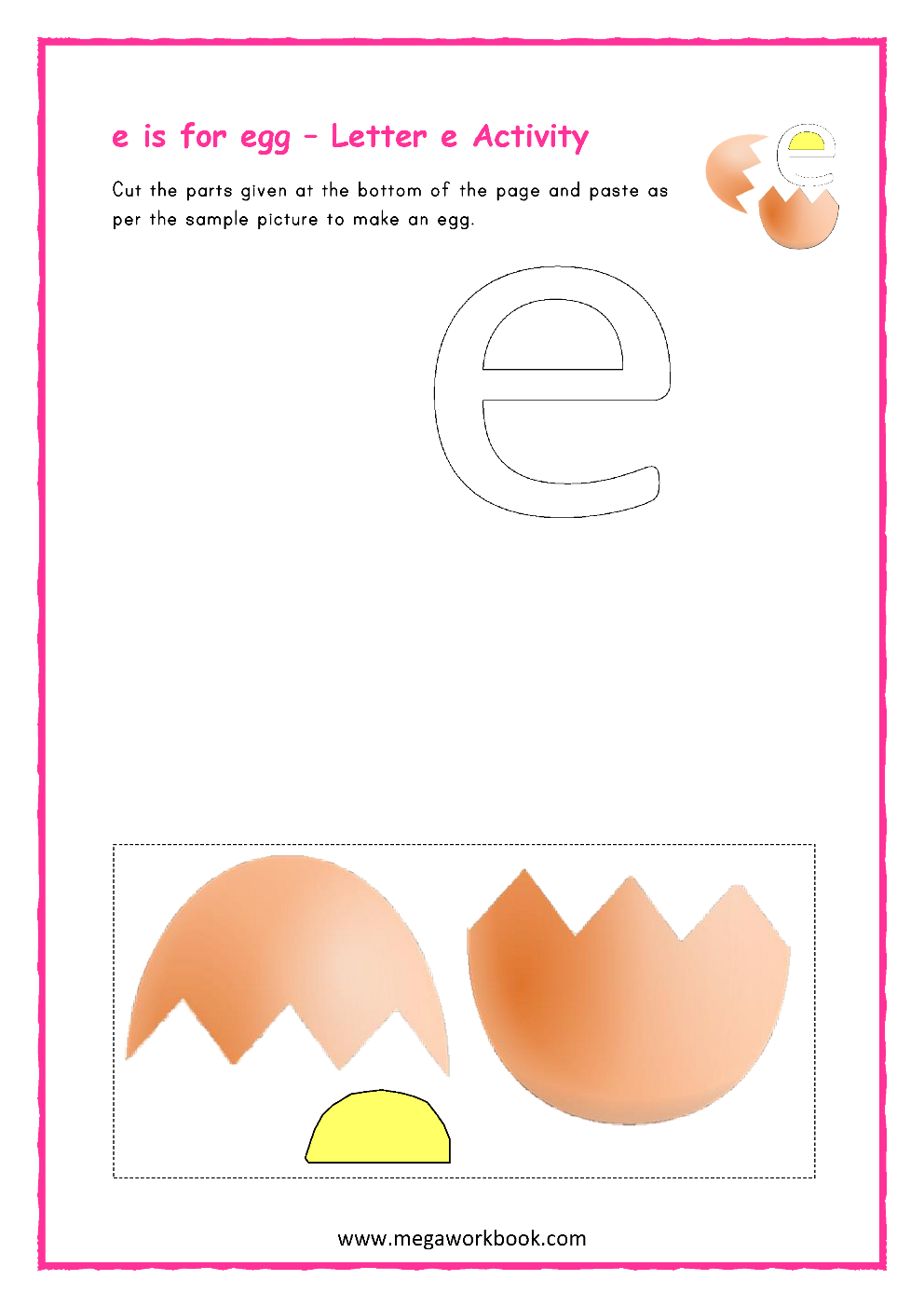 e egg craft template printable