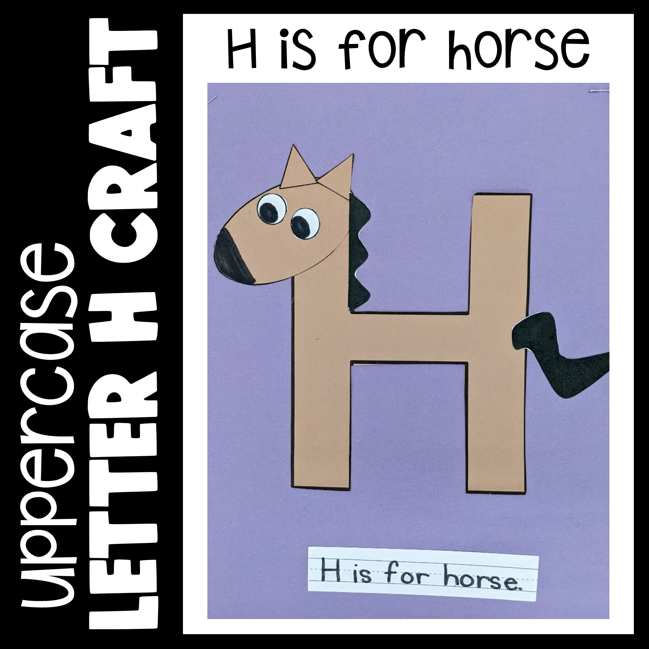 Letter H Craft H Is For Horse Printable Craft Template ABC 