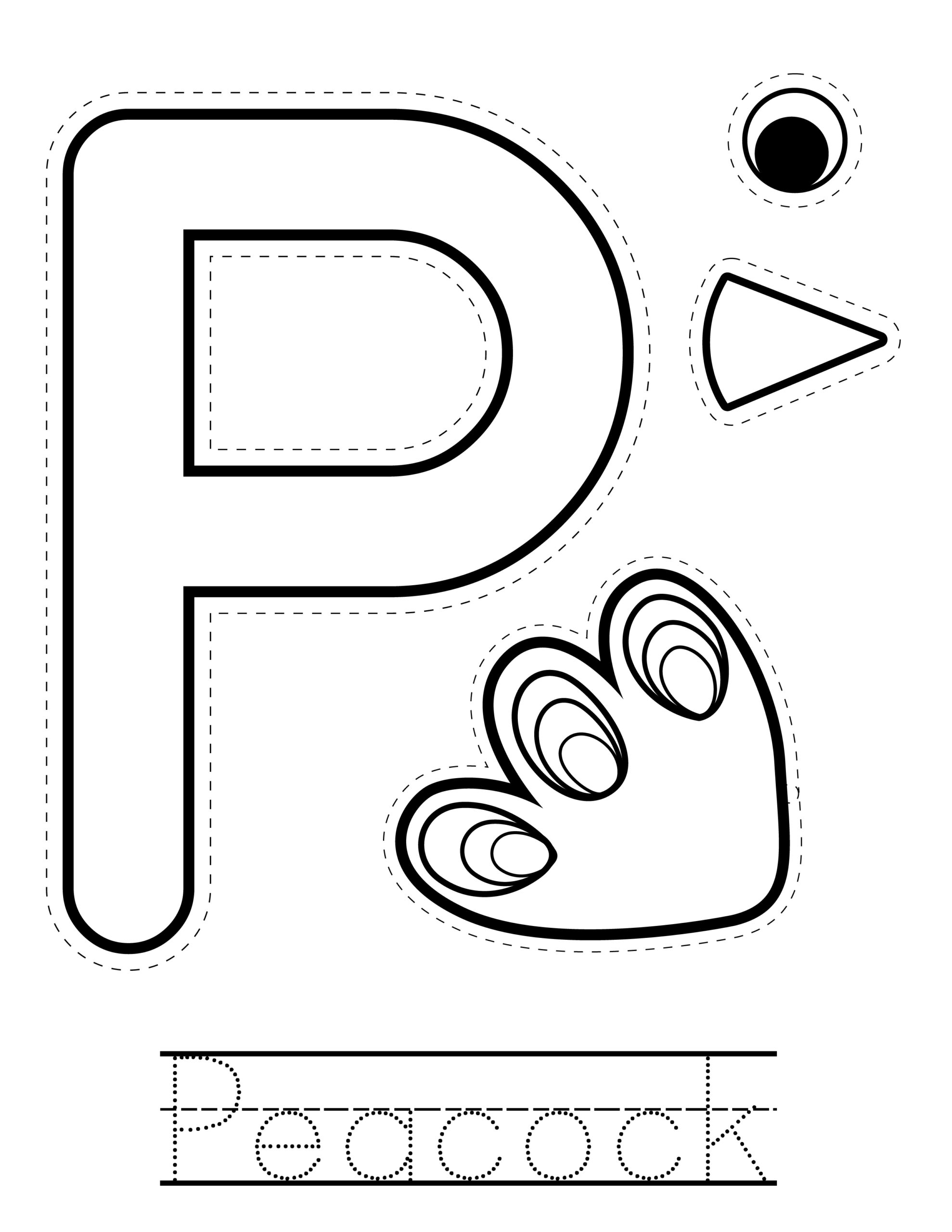 Letter P Craft Peacock Activity Homeschooling Preschool