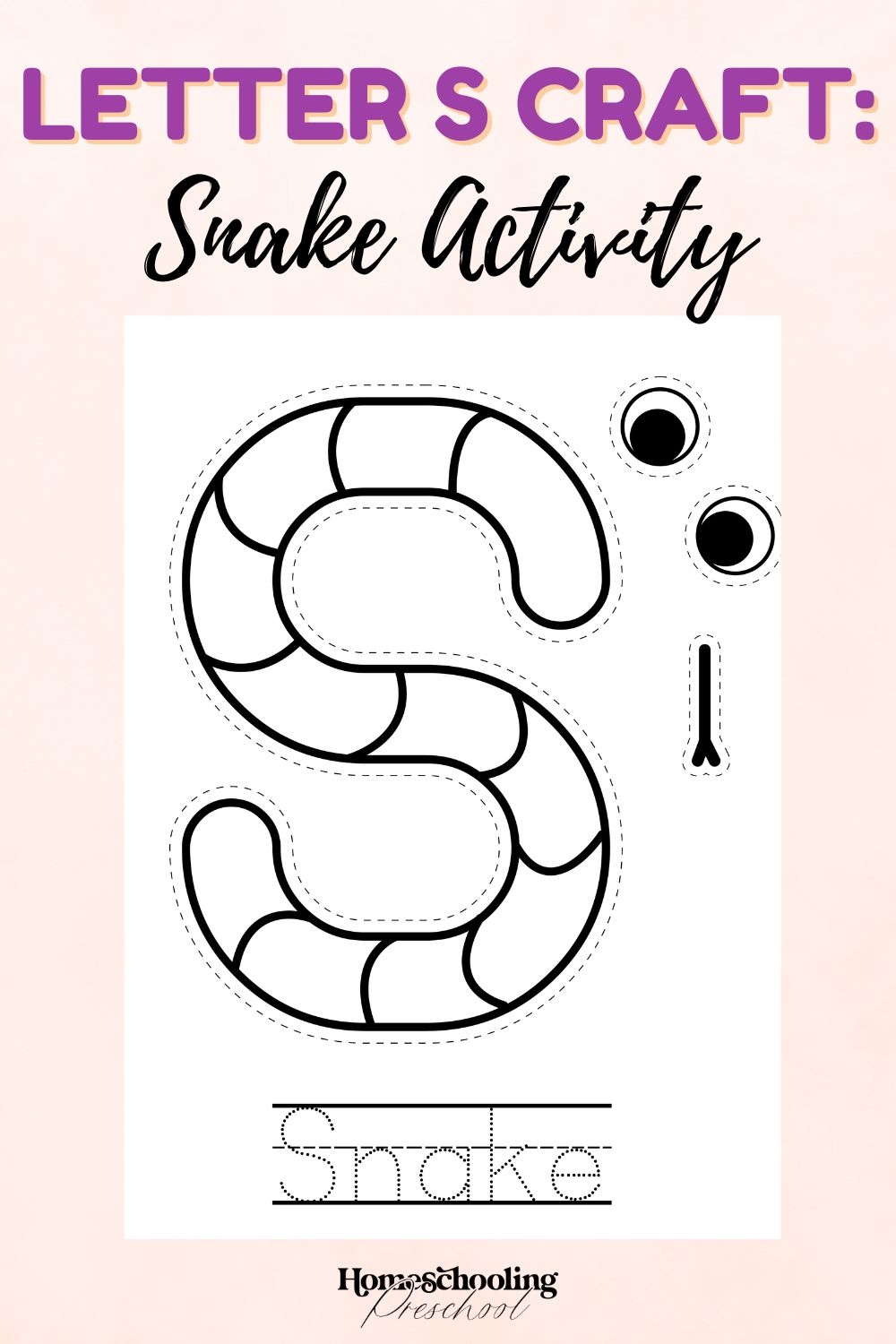 printable letter s craft template