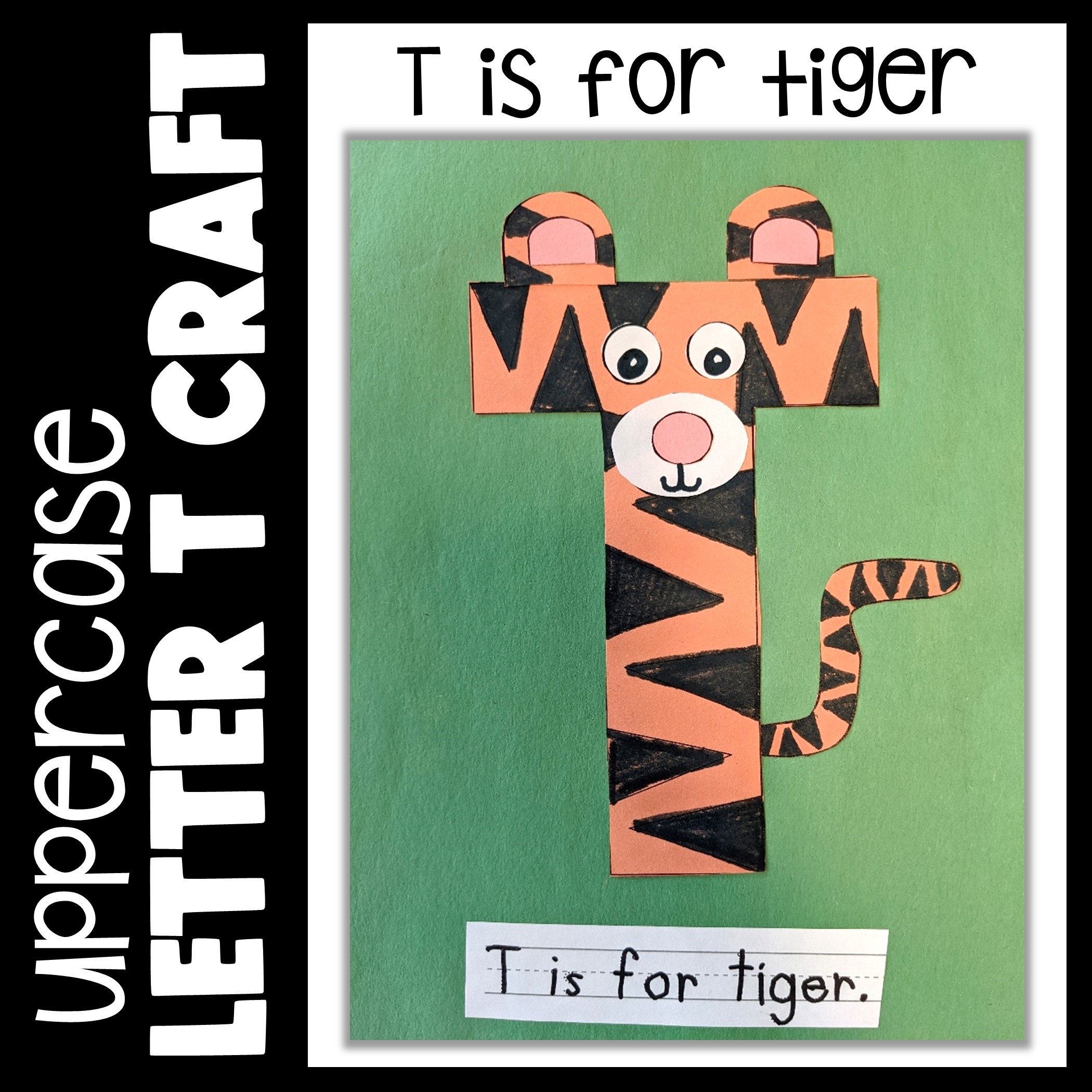 Letter T Craft T Is For Tiger Printable Alphabet Beginning Sound Activity Classful