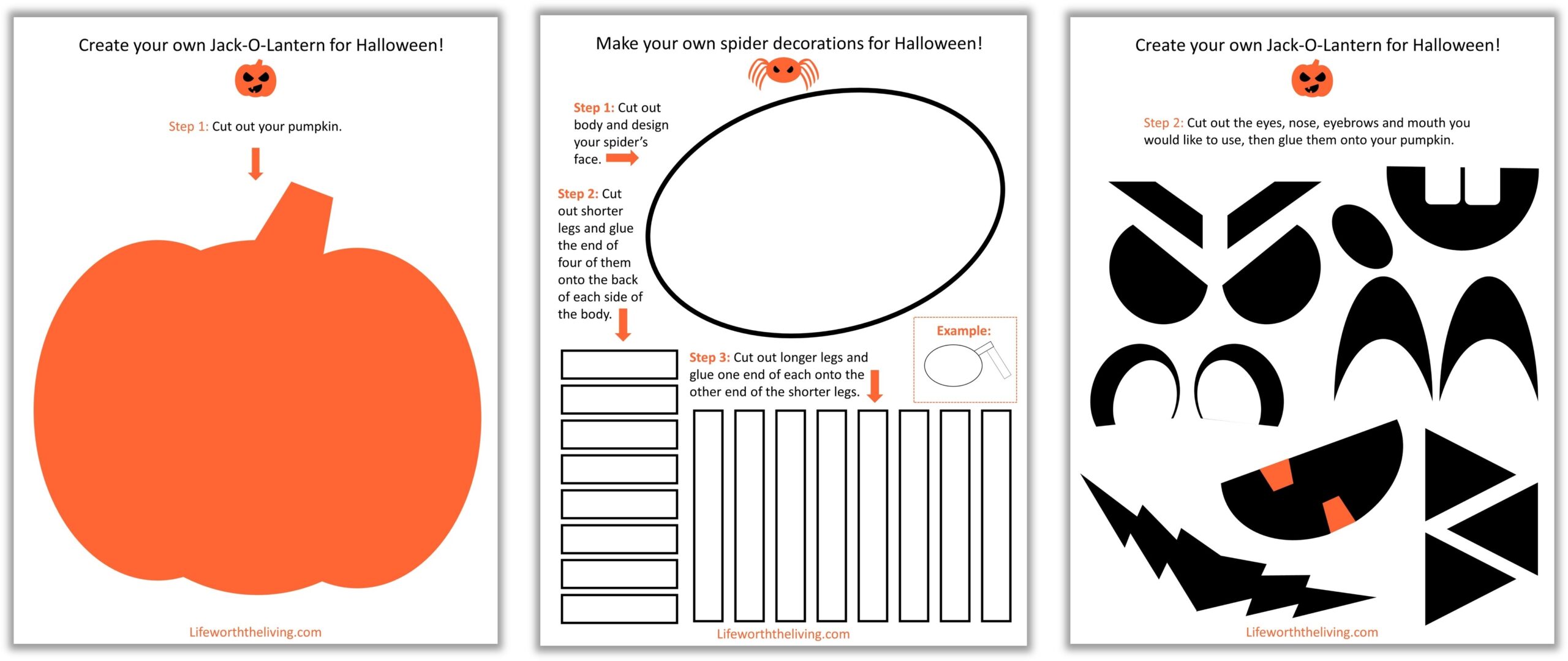 free printable halloween crafts fun craft templates for kids