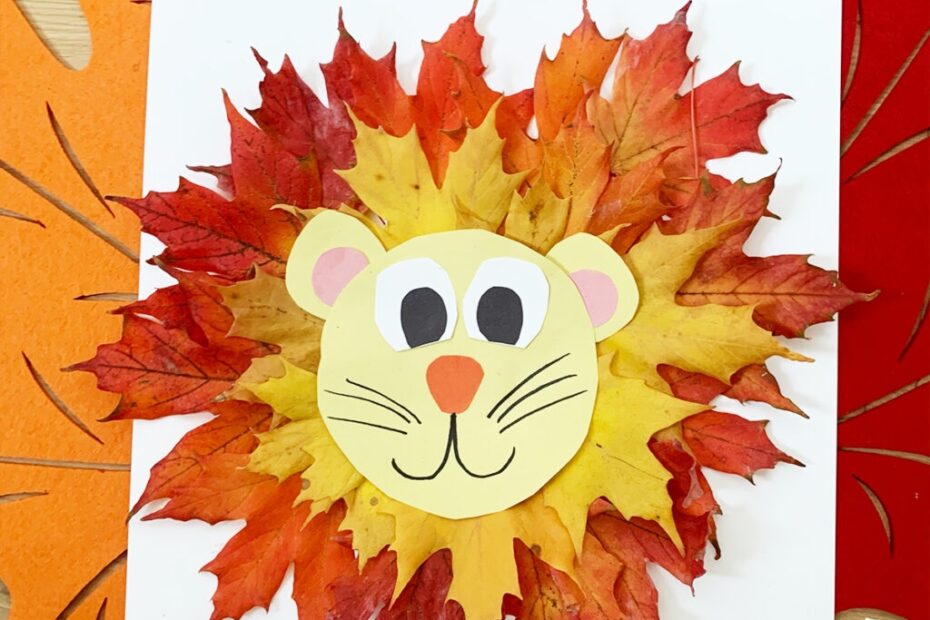 Lion Leaf Craft Happy Toddler Playtime