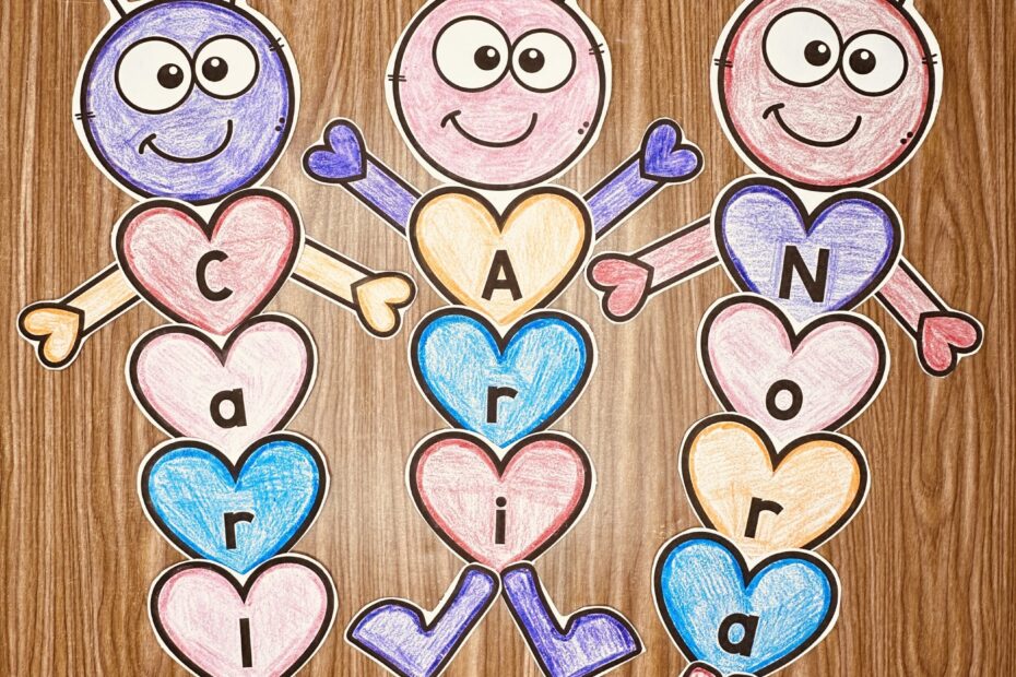 Love Bug Name Craft Valentine s Day Simply Kinder Plus