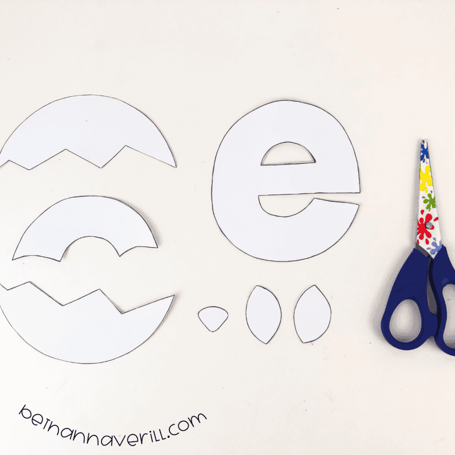 Lowercase E Is For Egg Craft For Preschoolers Beth Ann Averill