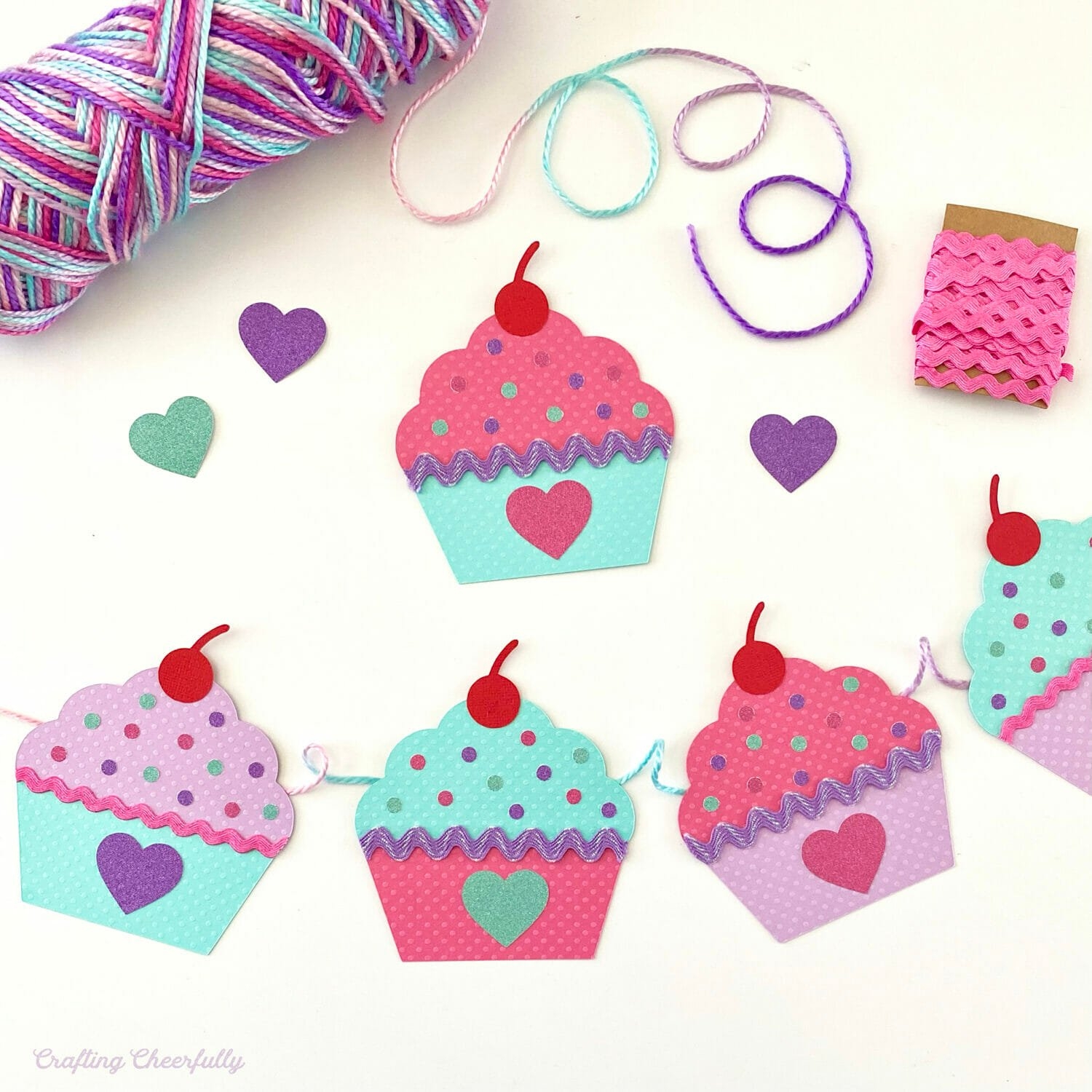 printable cupcake craft template