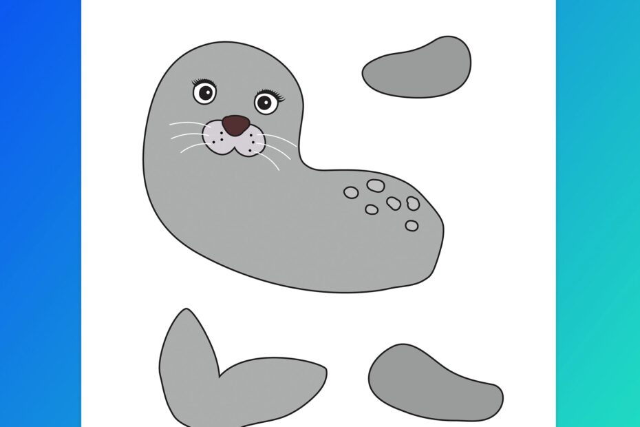 Make A Seal Craft Seal Printable Activity For Kids Etsy