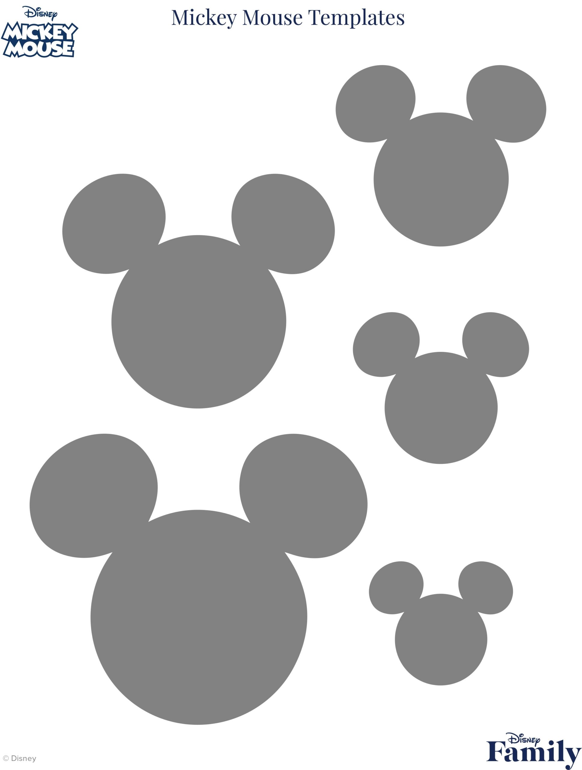 template disney crafts printable