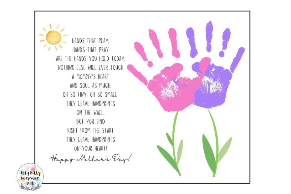 Mother s Day Handprint Craft Printable Template Poem Mother s Day Card Made By Teachers