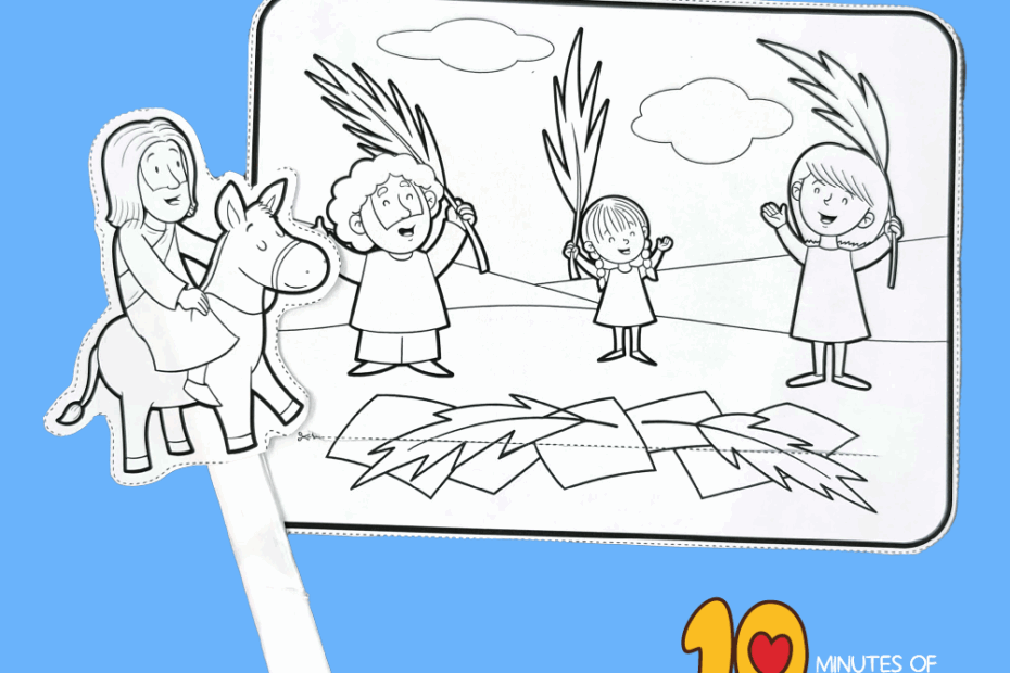 Palm Sunday Craft Triumphal Entry Into Jerusalem 10 Minutes Of Quality Time