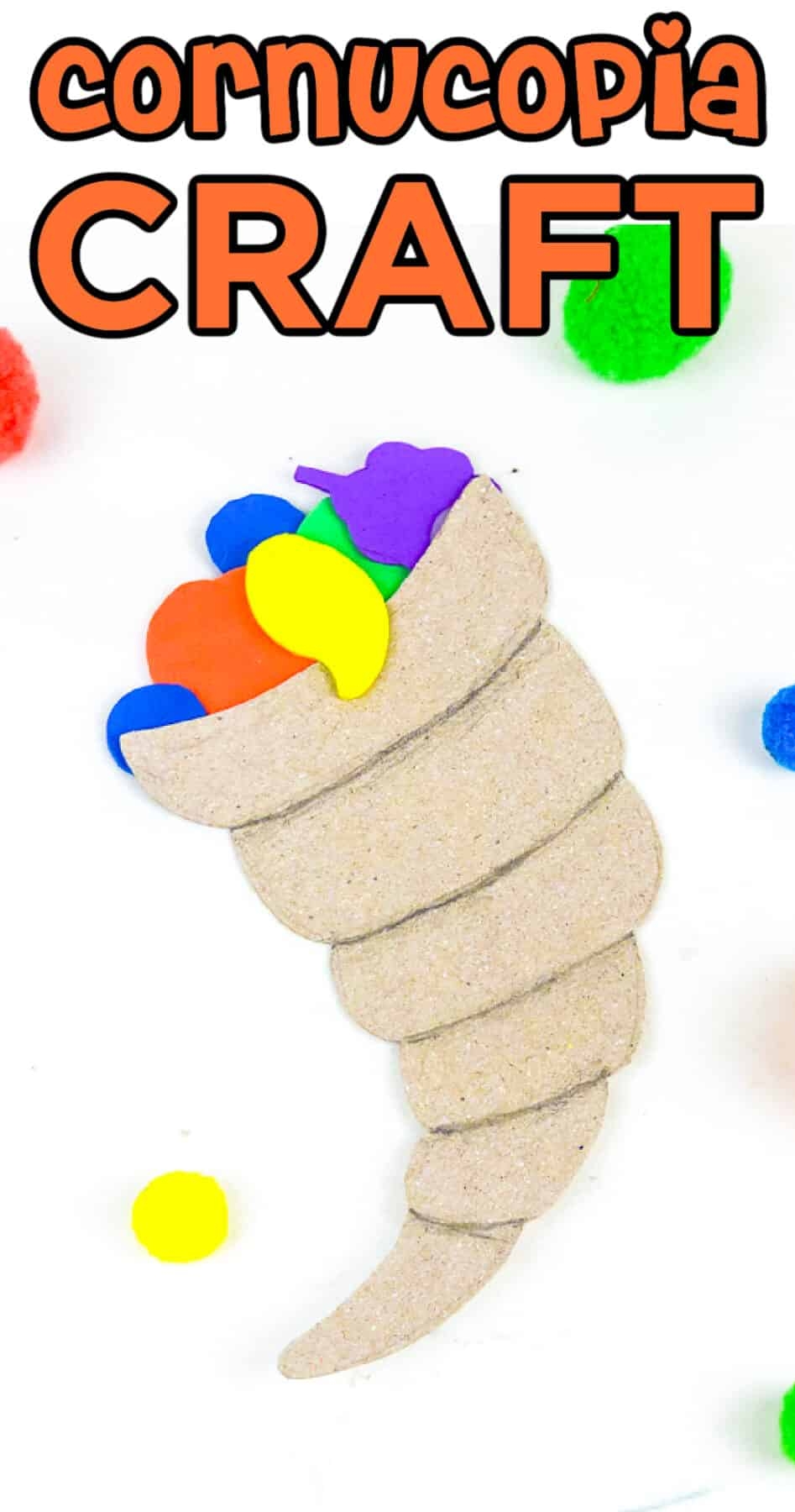 free printable cornucopia craft template