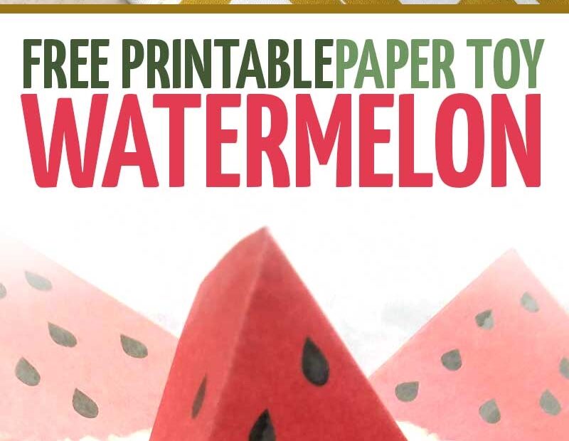 Paper Craft Templates For Play Fruit Watermelon Moms And Crafters