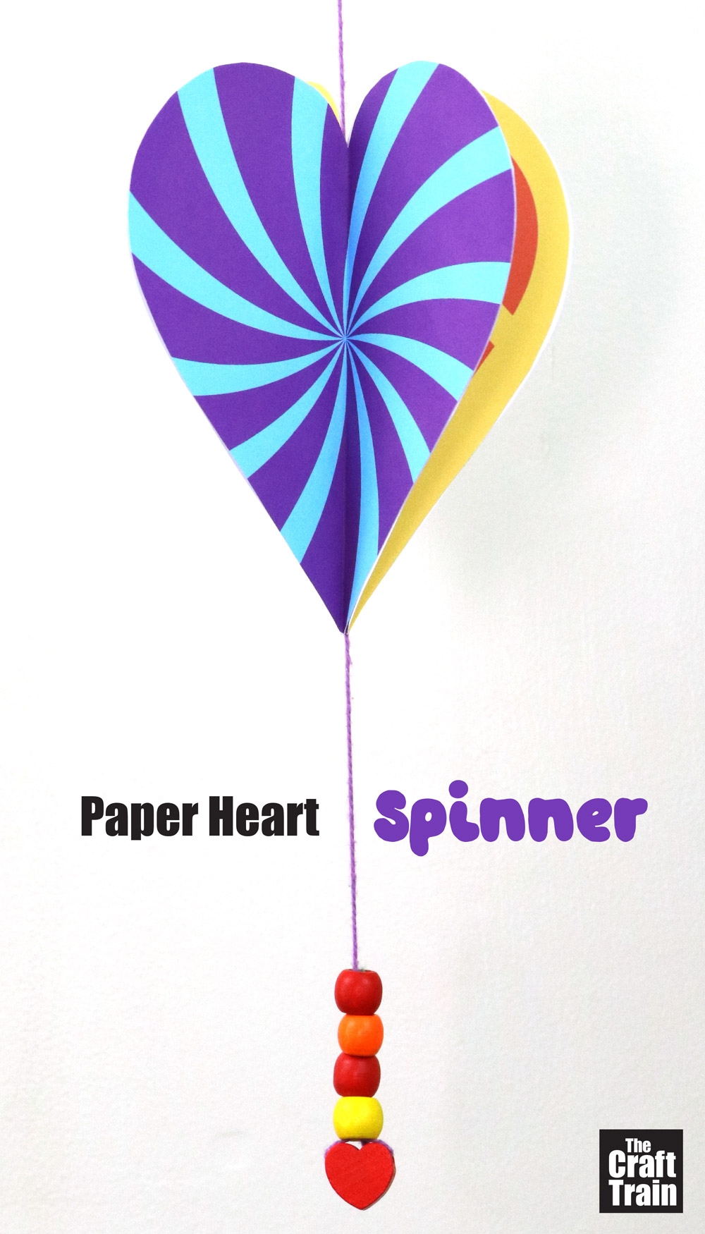 Paper Heart Spinners The Craft Train