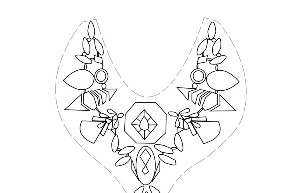Paper Necklace Printable Craft How To Make A Paper Necklace Papercraft On Cut Out Keep