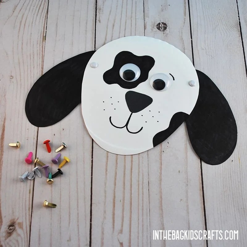 Paper Plate Dog Craft with Floppy Ears In The Bag Kids Crafts