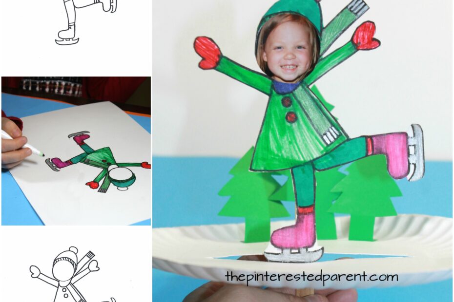 Paper Plate Ice Skate Craft The Pinterested Parent
