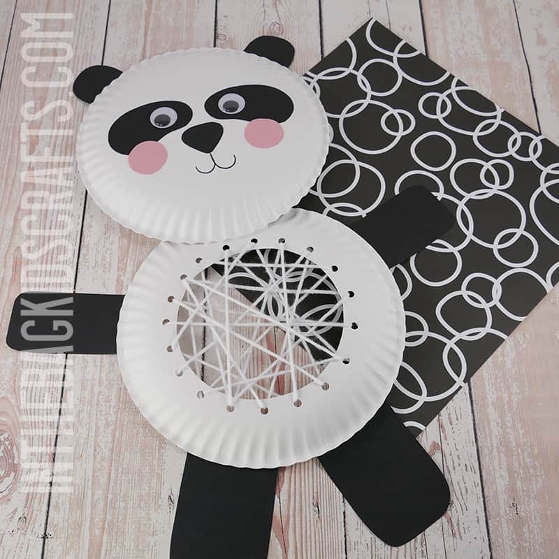 Paper Plate Panda Craft with FREE Craft Template In The Bag Kids Crafts