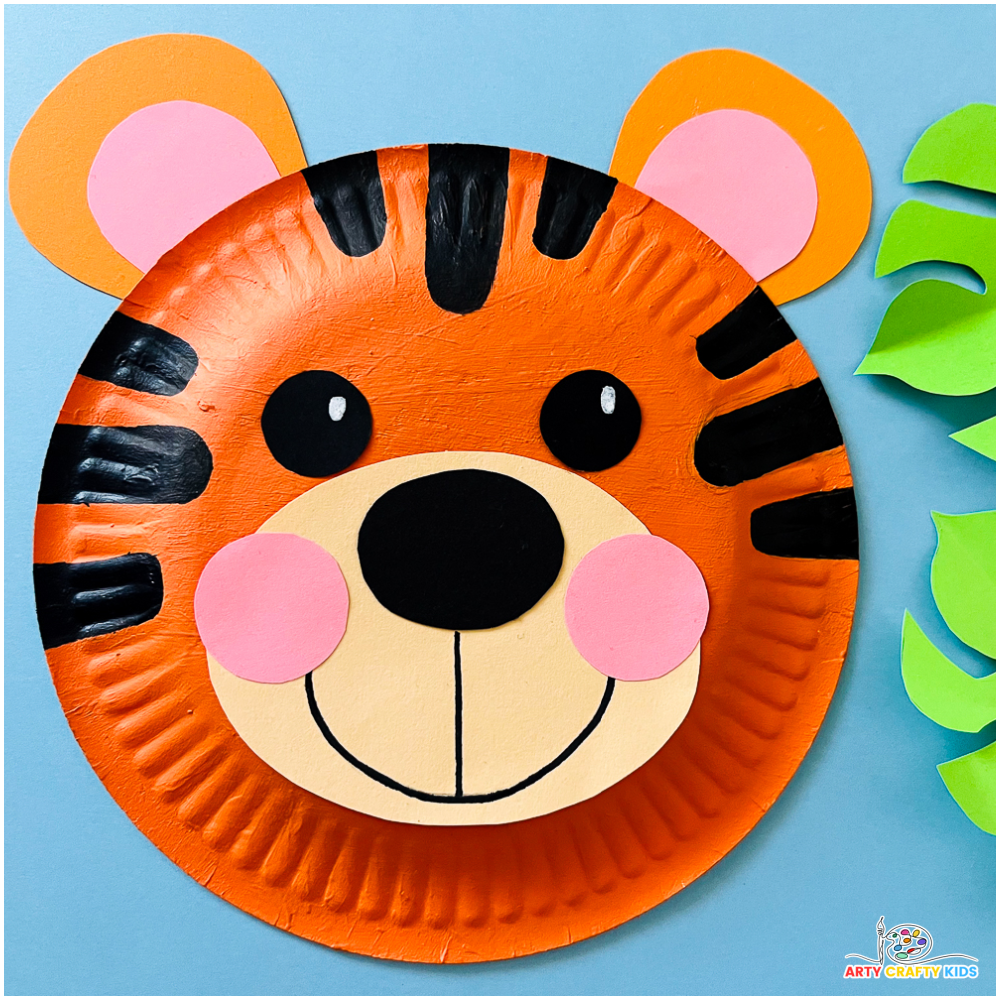 Paper Plate Tiger Craft Arty Crafty Kids