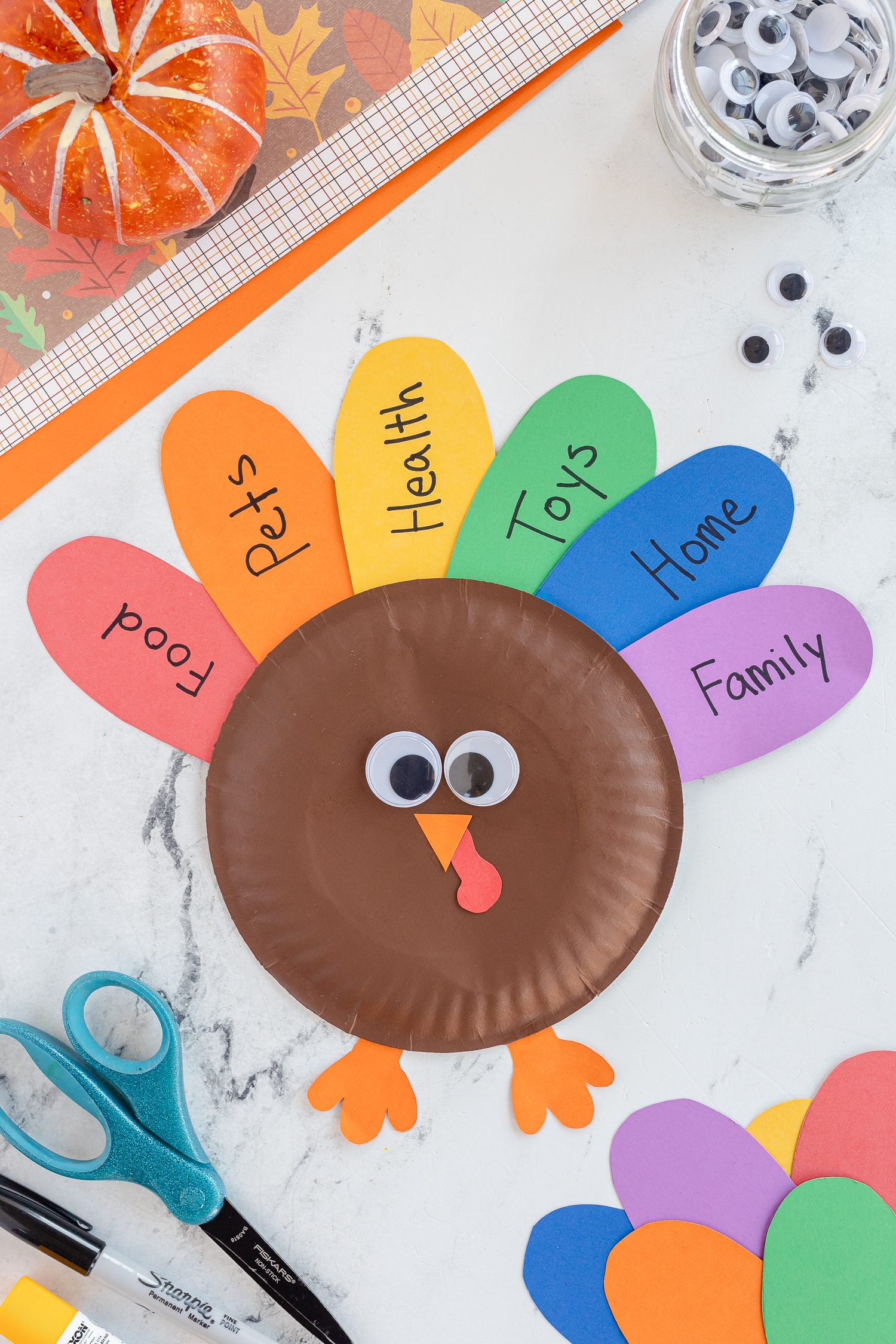 Paper Plate Turkey Craft Made To Be A Momma