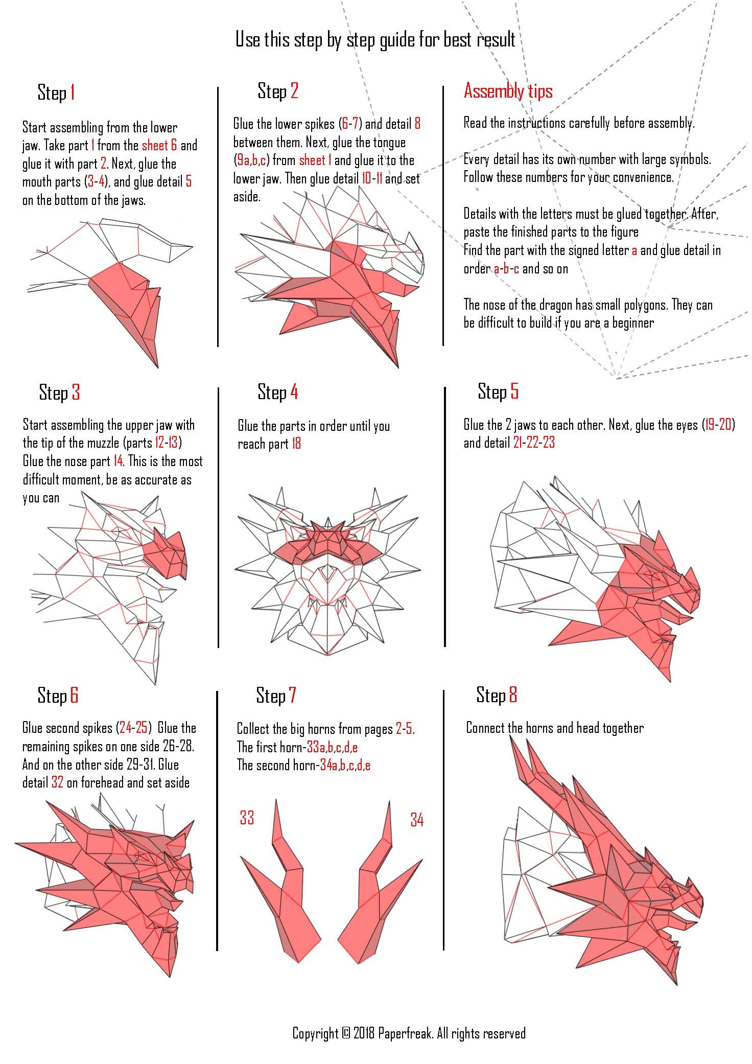 Papercraft Smaug Dragon From Lord Of The Rings In 3D Origami