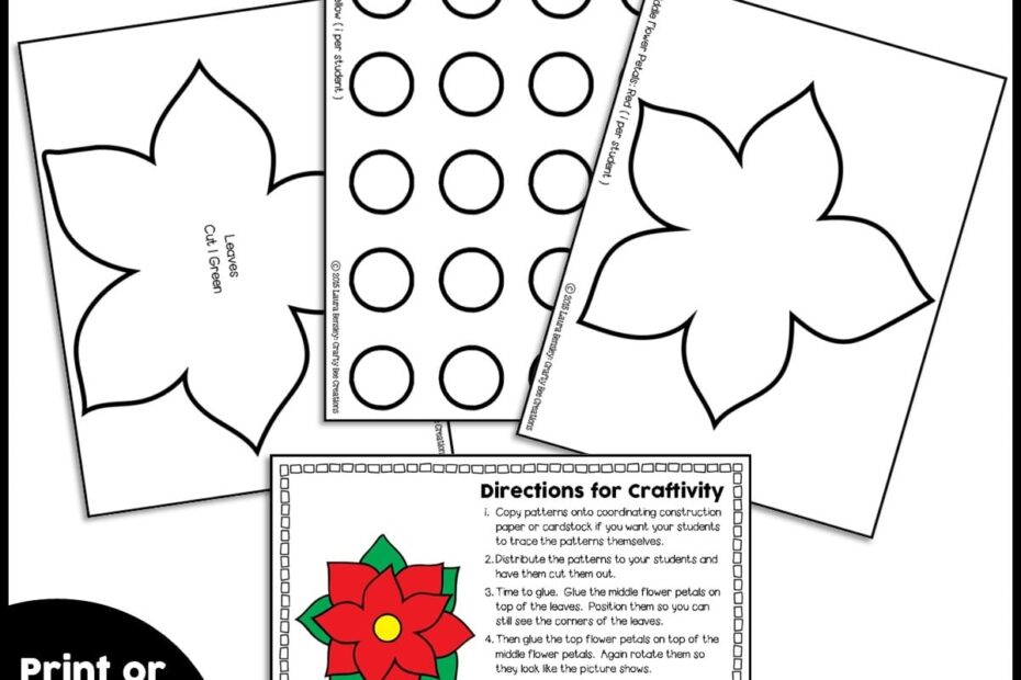 Poinsettia Craft Activity Crafty Bee Creations