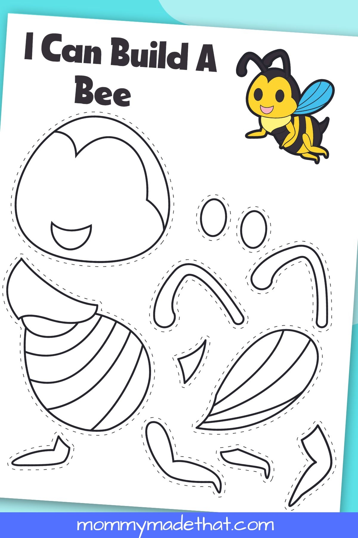 free printable printable bee craft template