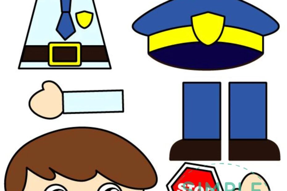 Printable Community Helper Craft Templates Simple Mom Project