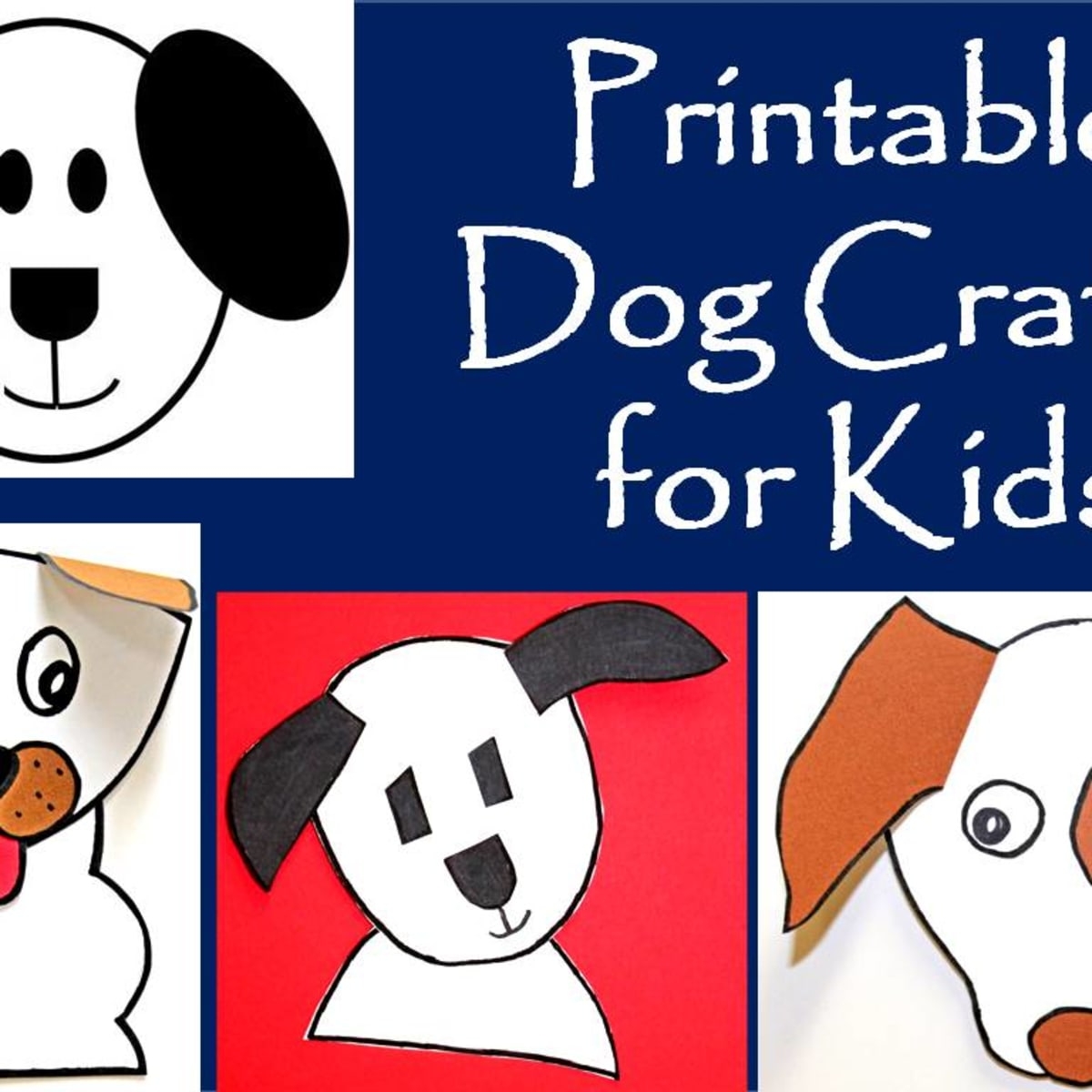 dog craft template printables