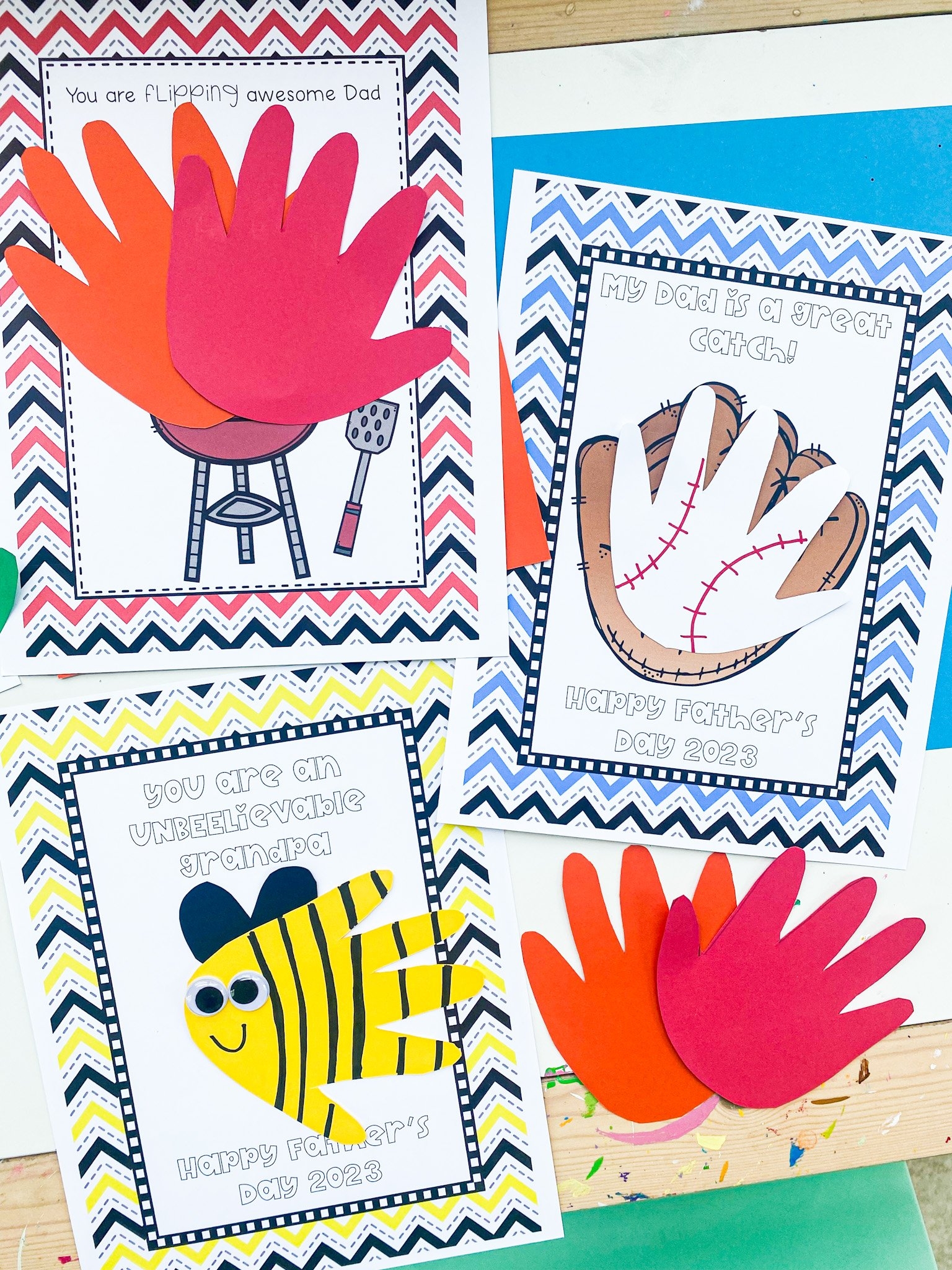 free printable father's day craft template