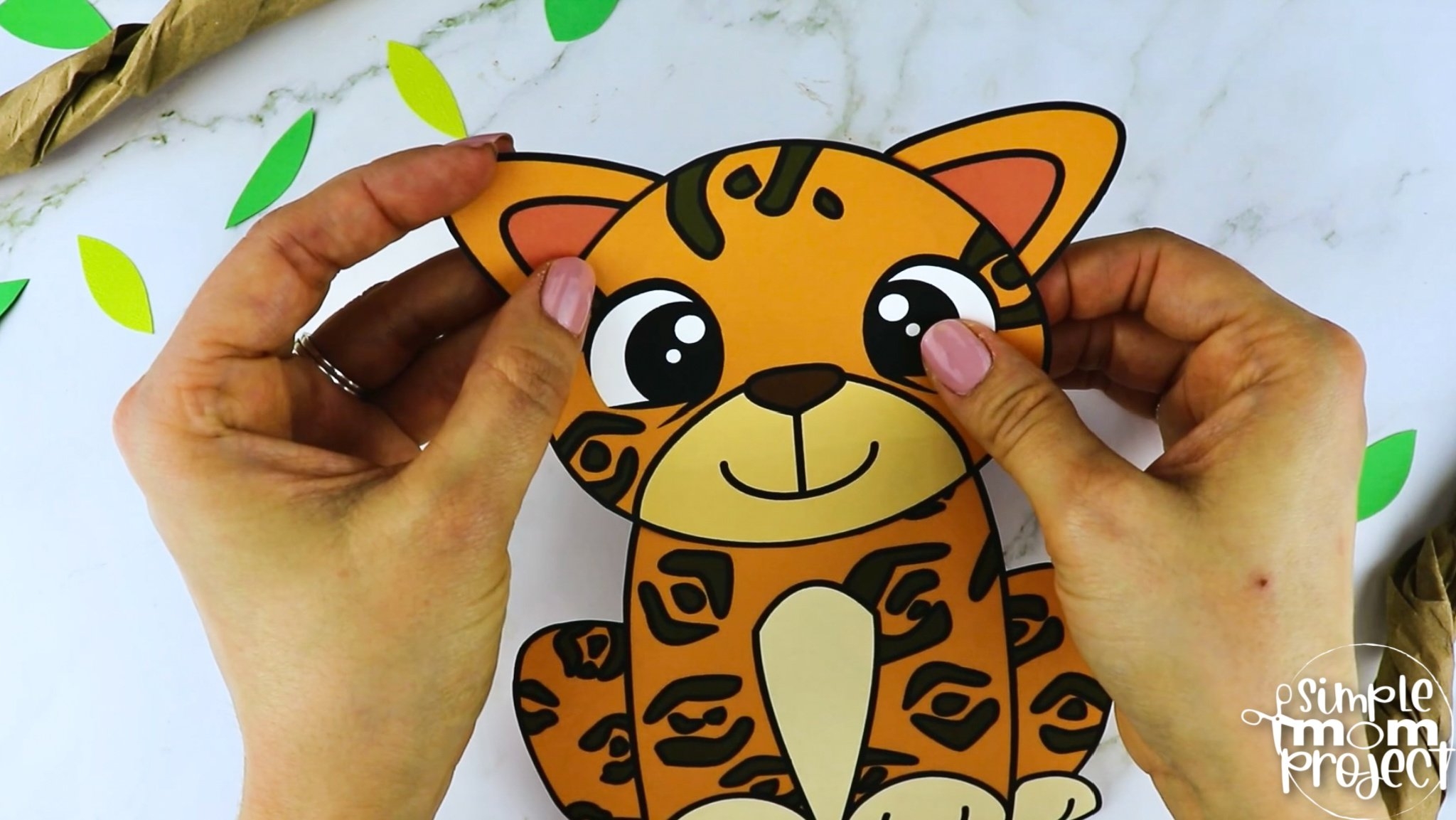 Printable Jaguar Craft Template Simple Mom Project Worksheets 