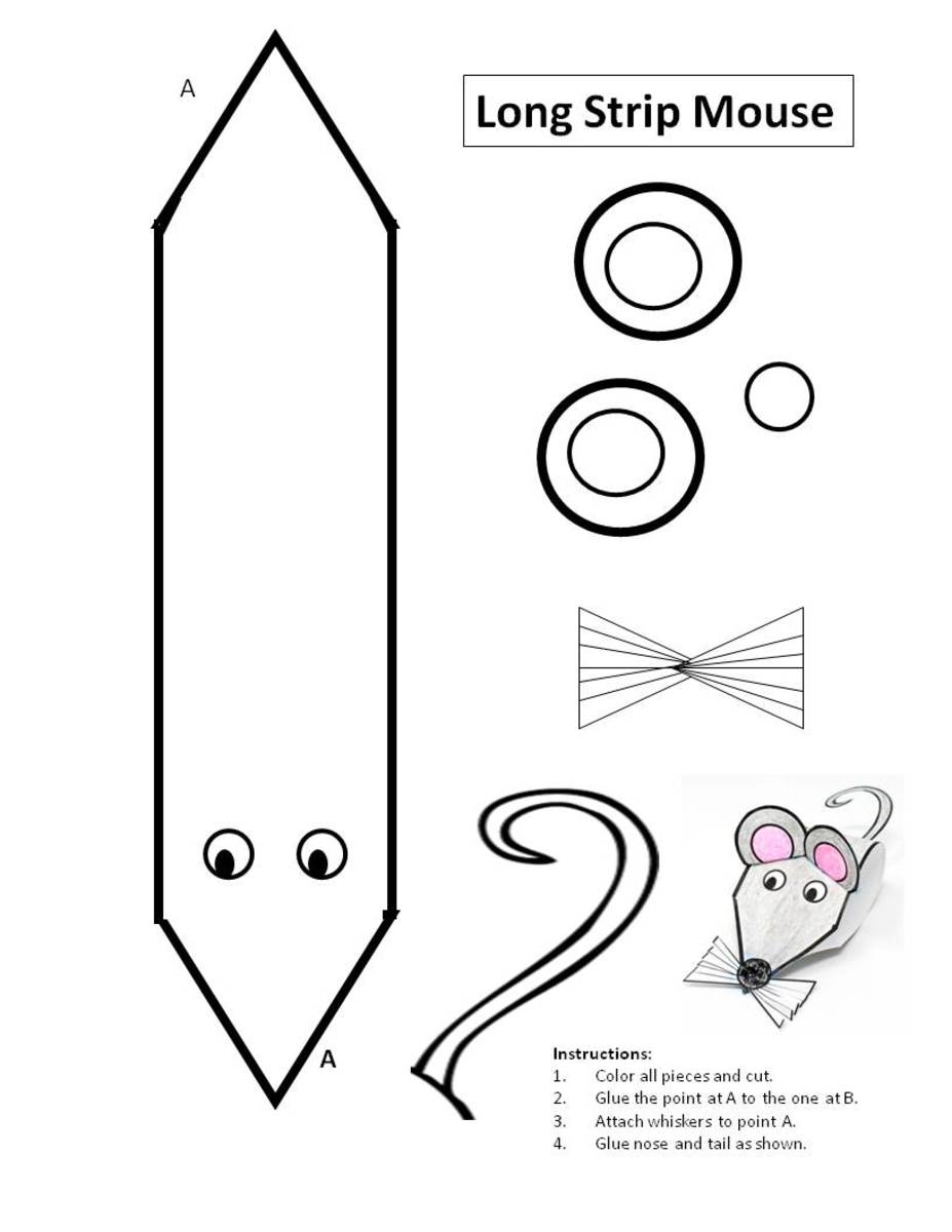 Printable Mouse Patterns With Simple Shapes For Kids Crafts HubPages