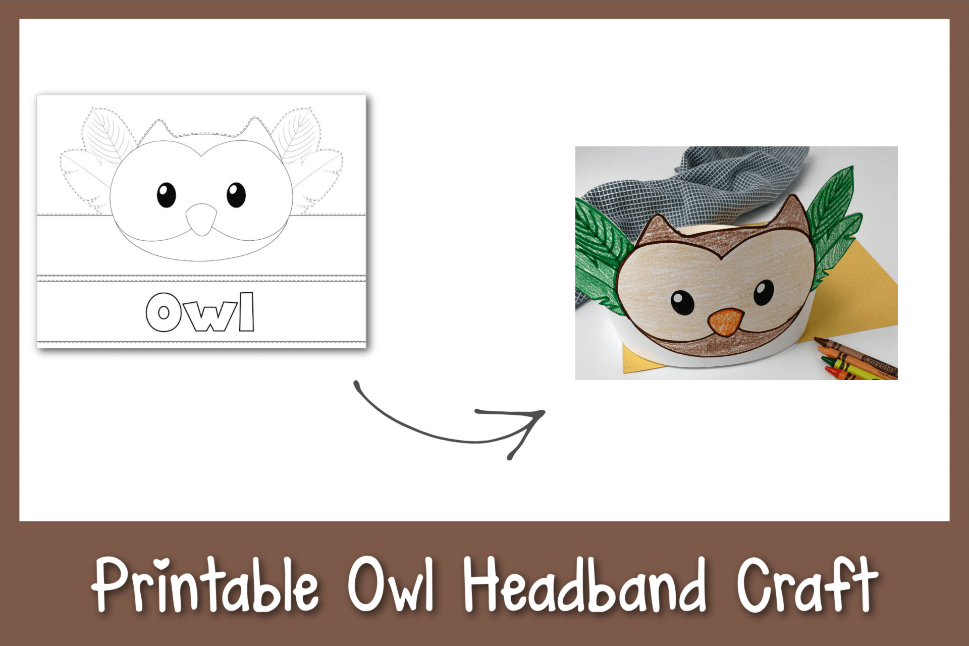 owl template printable craft